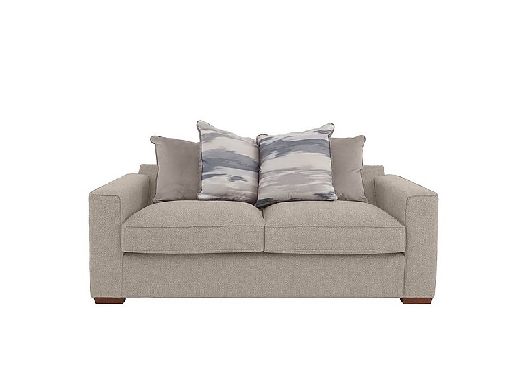 Cory 2 Seater Fabric Scatter Back Sofa - Dallas Taupe & Natural Pack