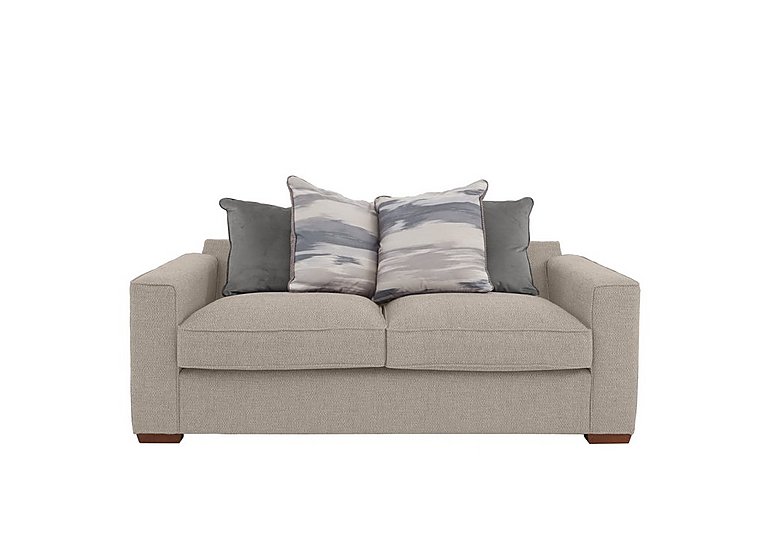 Cory 2 Seater Fabric Scatter Back Sofa - Dallas Taupe & Slate Pack