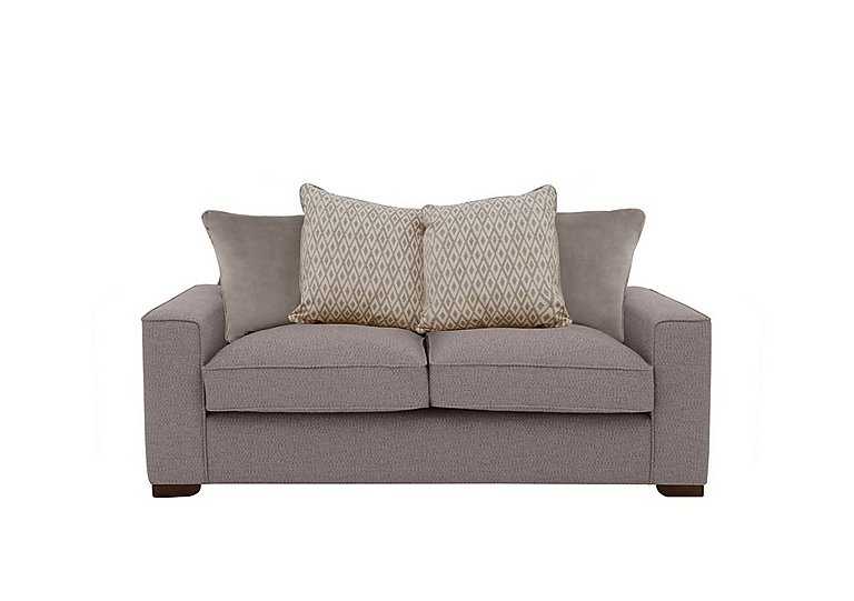 Cory 2 Seater Fabric Scatter Back Sofa - Dallas Taupe & Stone Pack
