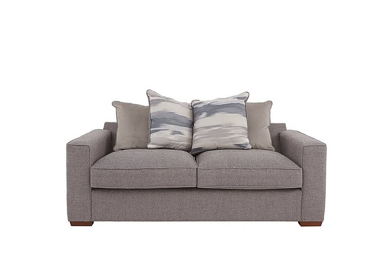 Cory 2 Seater Fabric Scatter Back Sofa - Dallas Taupe & Taupe Pack