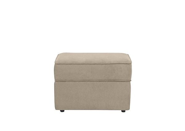 Cory Fabric Storage Footstool  Cosmo Linen | Bed Sava