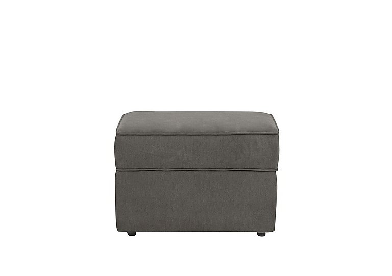 Cory Fabric Storage Footstool - Cosmo Pewter