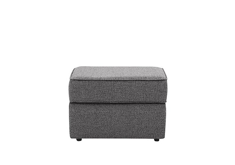 Cory Fabric Storage Footstool - Dallas Charcoal