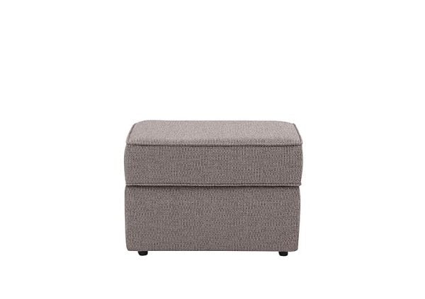 Cory Fabric Storage Footstool  Dallas Taupe | Bed Sava