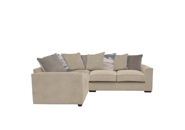 Cory Small Fabric Left Hand Facing Corner Scatter Back Sofa  Cosmo Linen  Natural Pack | Bed Sava
