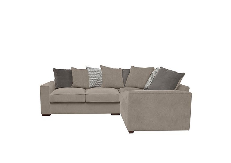 Cory Small Fabric Right Hand Facing Corner Scatter Back Sofa - Cosmo Mist & Grey Pack