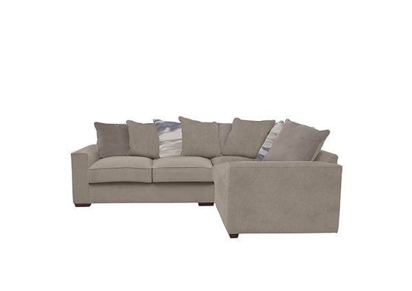 Cory Small Fabric Right Hand Facing Corner Scatter Back Sofa  Cosmo Mist  Natural Pack | Bed Sava