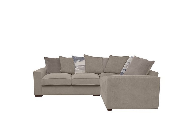 Cory Small Fabric Right Hand Facing Corner Scatter Back Sofa - Cosmo Mist & Natural Pack