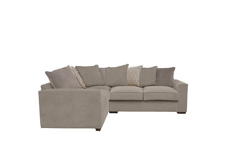 Cory Small Fabric Left Hand Facing Corner Scatter Back Sofa - Cosmo Mist & Stone Pack