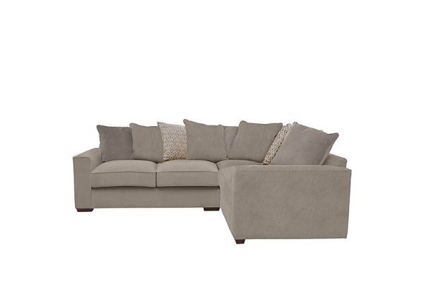 Cory Small Fabric Right Hand Facing Corner Scatter Back Sofa  Cosmo Mist  Stone Pack | Bed Sava