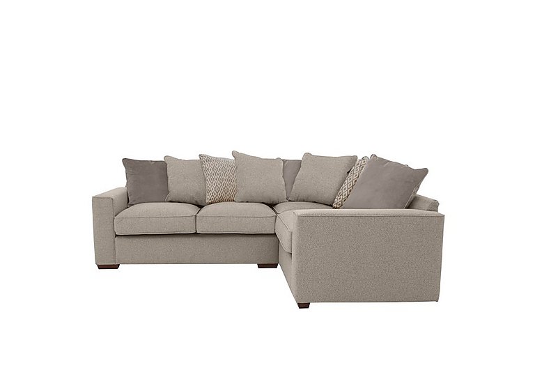 Cory Small Fabric Right Hand Facing Corner Scatter Back Sofa - Dallas Natural & Stone Pack