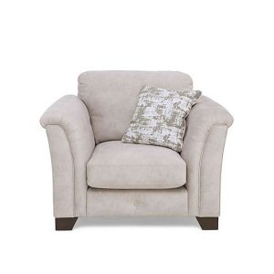 Oh So Glam Aura Armchair  Enzo Cream | Bed Sava