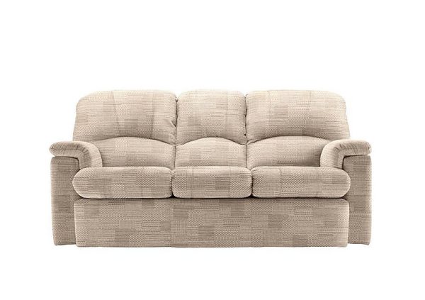 G Plan  Chloe Small Fabric 3 Seater Sofa  Faro Mist | Bed Sava