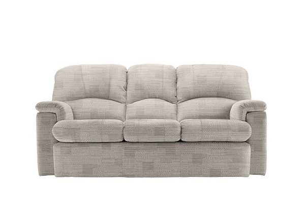 G Plan  Chloe Small Fabric 3 Seater Sofa  Faro Sky | Bed Sava