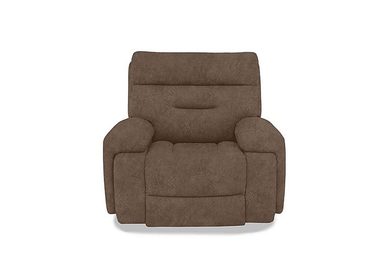Cinemax Fabric Chair with Power Recliner - Classic Brown