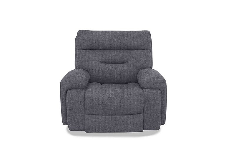 Cinemax Fabric Chair with Power Recliner - Halifax Gunmetal