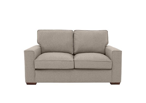 Cory 2 Seater Fabric Classic Back Sofa  Dallas Natural | Bed Sava