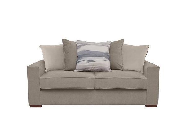 Cory 3 Seater Fabric Scatter Back Sofa  Cosmo Mist  Taupe Pack | Bed Sava