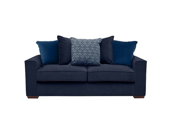 Cory 3 Seater Fabric Scatter Back Sofa  Cosmo Navy  Blue Pack | Bed Sava