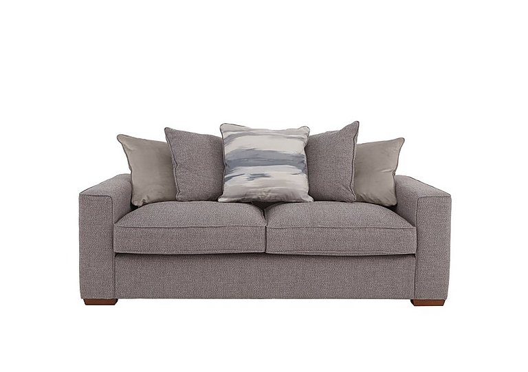 Cory 3 Seater Fabric Scatter Back Sofa - Dallas Taupe & Natural Pack
