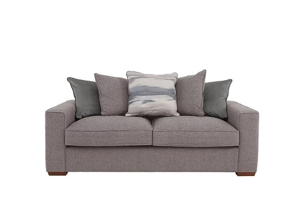 Cory 3 Seater Fabric Scatter Back Sofa  Dallas Taupe  Slate Pack | Bed Sava