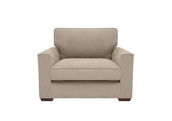 Cory Fabric Snuggle Chair  Cosmo Linen | Bed Sava