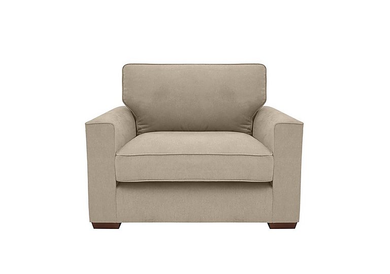 Cory Fabric Snuggle Chair - Cosmo Linen