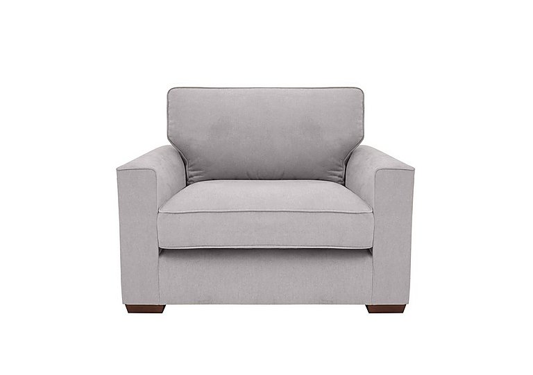 Cory Fabric Snuggle Chair - Cosmo Silver