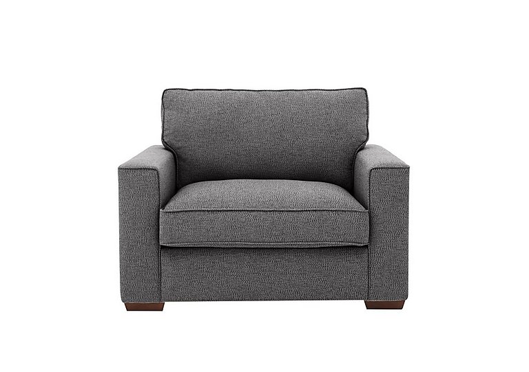 Cory Fabric Snuggle Chair - Dallas Charcoal