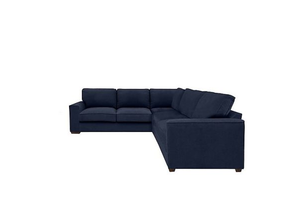 Cory Large Fabric Corner Classic Back Sofa  Cosmo Navy | Bed Sava