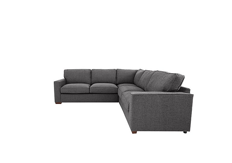 Cory Large Fabric Corner Classic Back Sofa - Dallas Charcoal