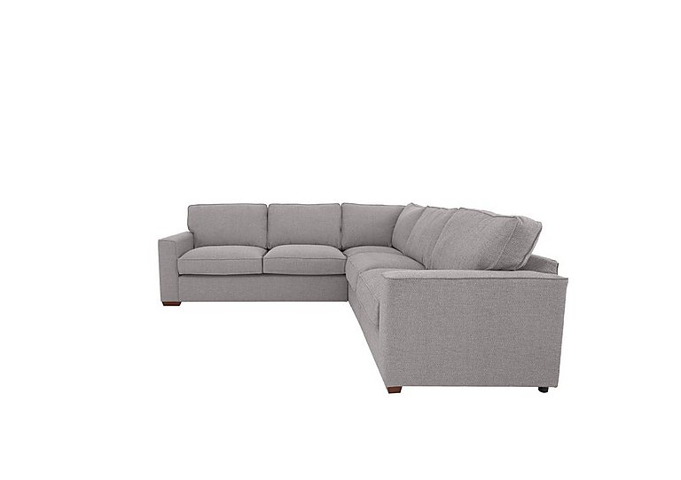 Cory Large Fabric Corner Classic Back Sofa - Dallas Silver