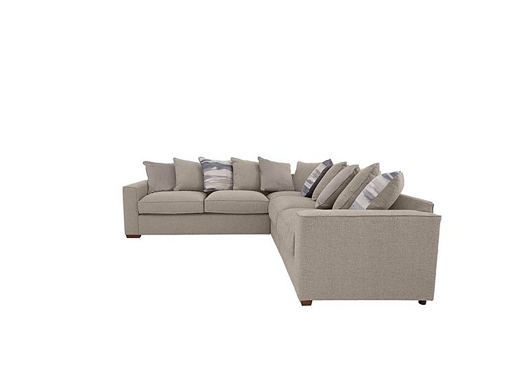 Cory Large Fabric Corner Scatter Back Sofa - Dallas Natural & Natural Pack