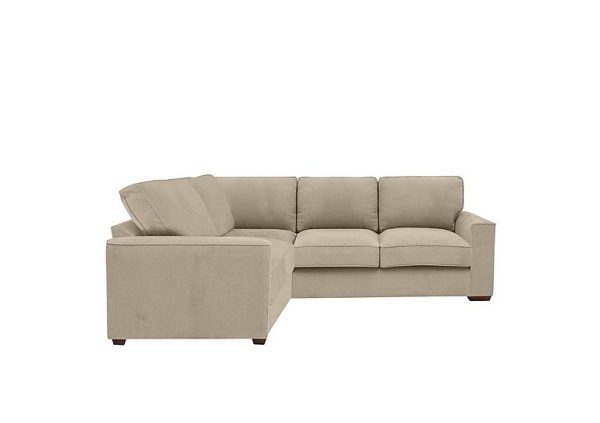Cory Small Fabric Left Hand Facing Corner Classic Back Sofa  Cosmo Linen | Bed Sava