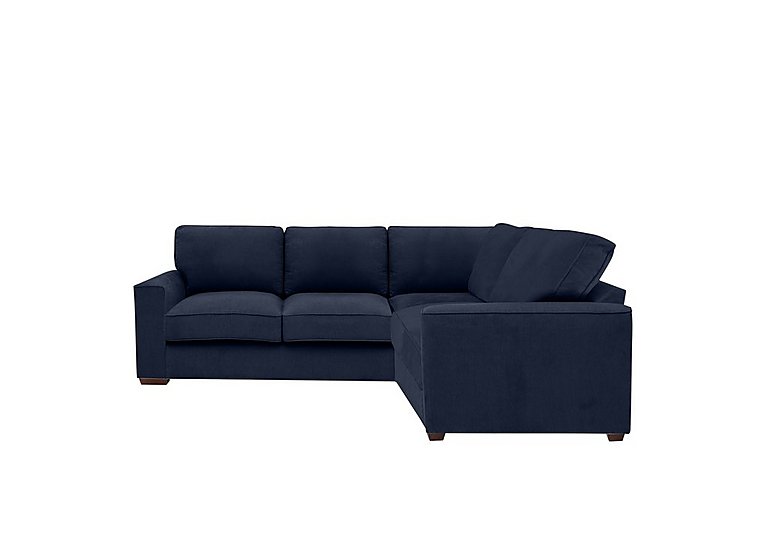 Cory Small Fabric Right Hand Facing Corner Classic Back Sofa - Cosmo Navy