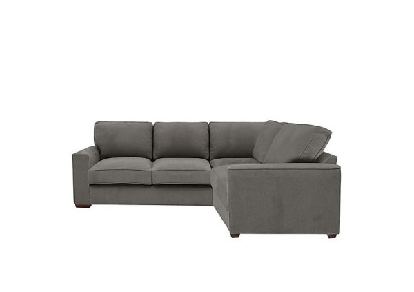 Cory Small Fabric Right Hand Facing Corner Classic Back Sofa  Cosmo Pewter | Bed Sava