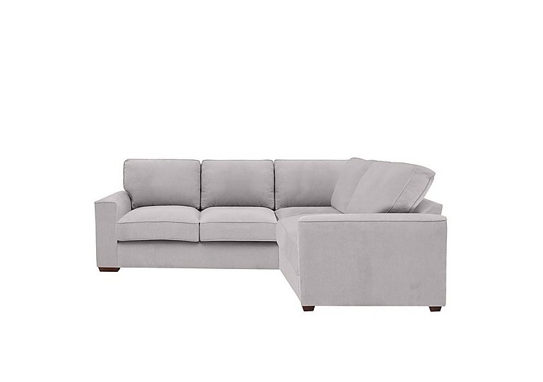 Cory Small Fabric Right Hand Facing Corner Classic Back Sofa - Cosmo Silver