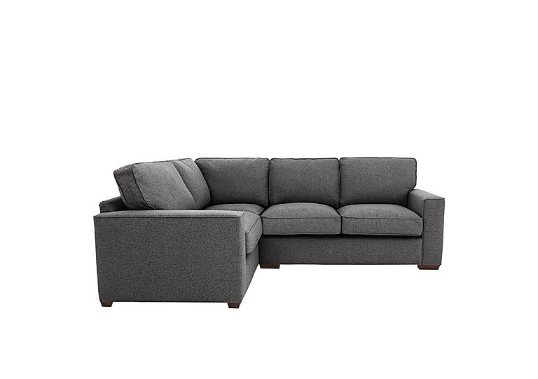 Cory Small Fabric Left Hand Facing Corner Classic Back Sofa - Dallas Charcoal