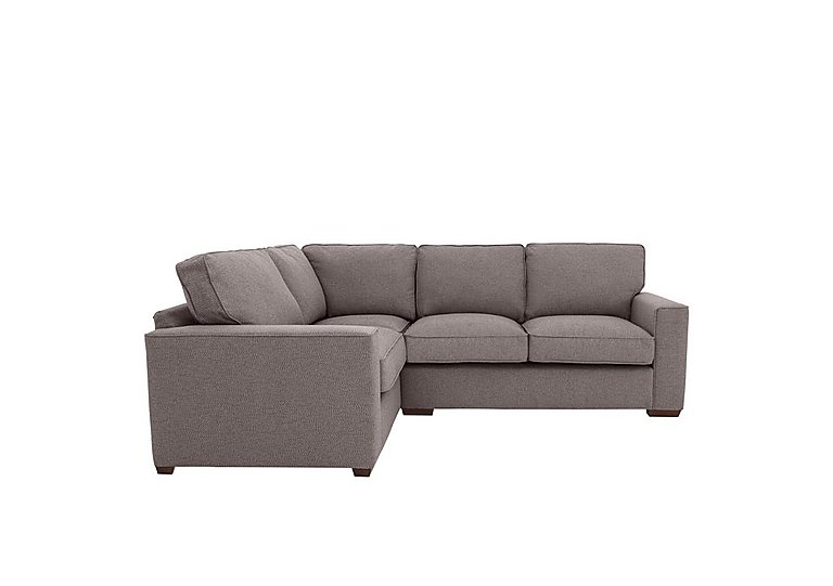 Cory Small Fabric Left Hand Facing Corner Classic Back Sofa - Dallas Taupe