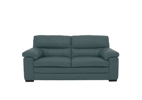 Cozee 2 Seater Pure Premium BV Leather Sofa  BV Lake Green | Bed Sava