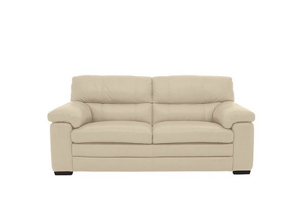 Cozee 2 Seater Pure Premium BV Leather Sofa  BV Bisque | Bed Sava