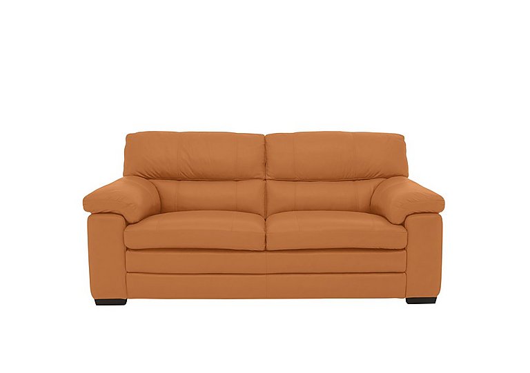 Cozee 2 Seater Pure Premium BV Leather Sofa - BV Honey Yellow