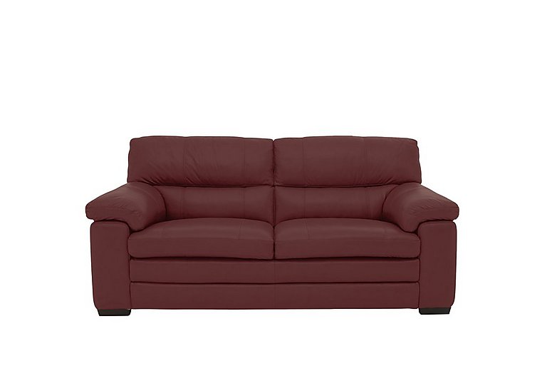 Cozee 2 Seater Pure Premium BV Leather Sofa - BV Deep Red