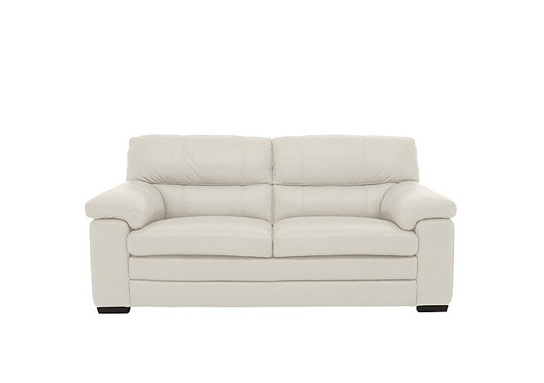 Cozee 2 Seater Pure Premium BV Leather Sofa - Frost
