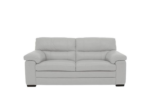 Cozee 2 Seater Pure Premium NC Leather Sofa  Grey | Bed Sava