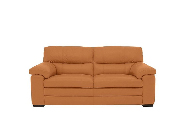 Cozee 2 Seater Pure Premium NC Leather Sofa - NC Honey Yellow