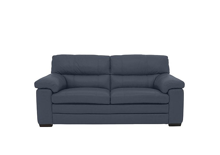 Cozee 2 Seater Pure Premium NC Leather Sofa - NC Ocean Blue