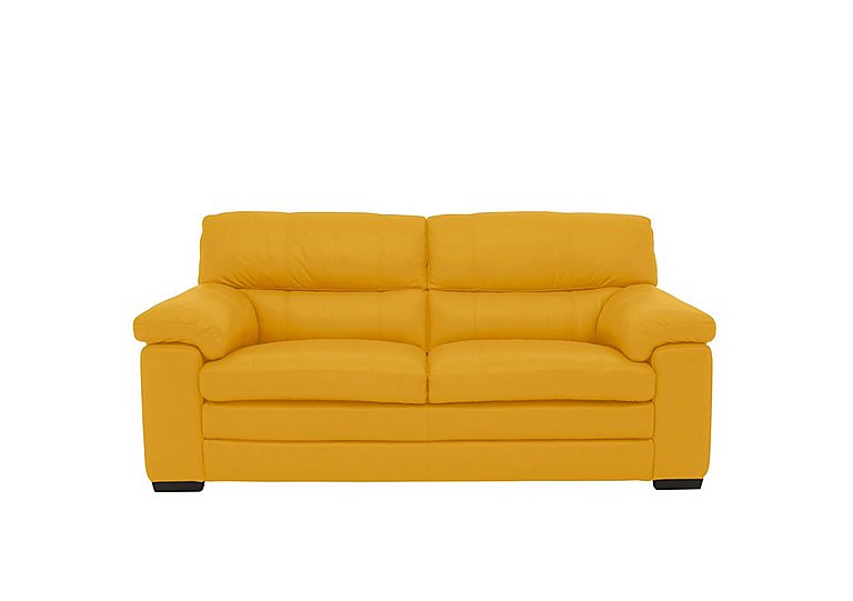 Cozee 2 Seater Pure Premium NC Leather Sofa - Sunflower