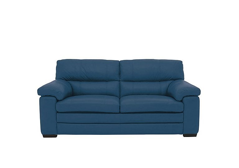 Cozee 2 Seater Pure Premium NC Leather Sofa - Carribean Sea
