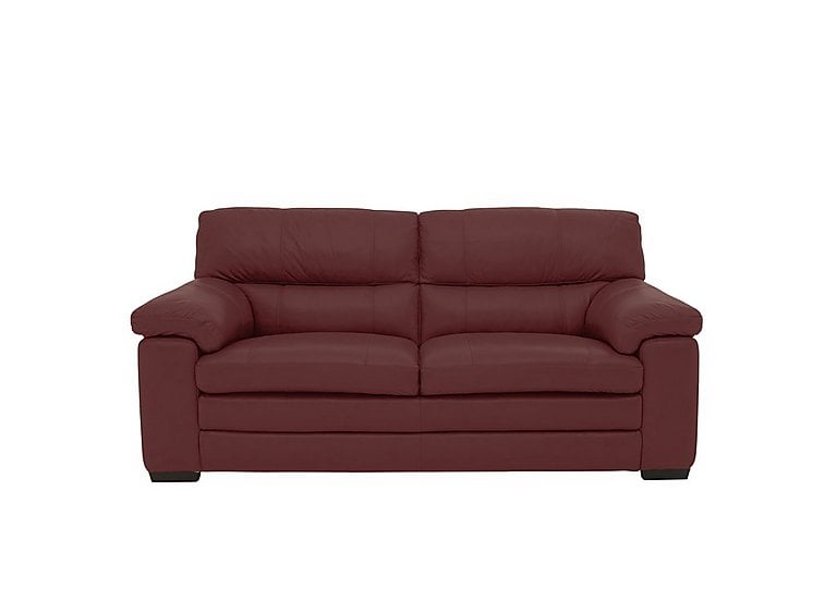 Cozee 2 Seater Pure Premium NC Leather Sofa - NC Deep Red